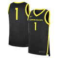 #1 Black Oregon Ducks Alternate Replica Jersey product image 1, provided for visual reference and product detail review
