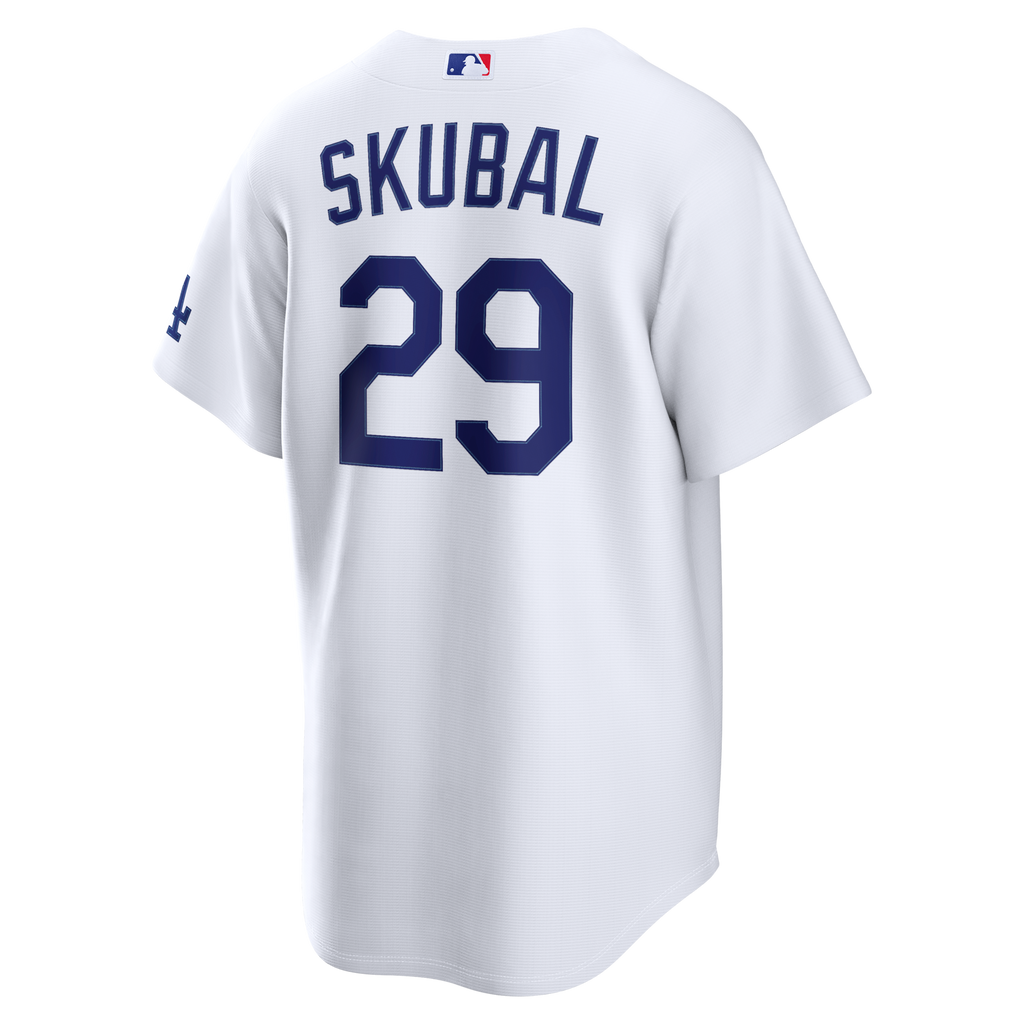 Los Angeles Dodgers Tarik Skubal White Home Stadium Jersey product image 4, provided for visual reference and product detail