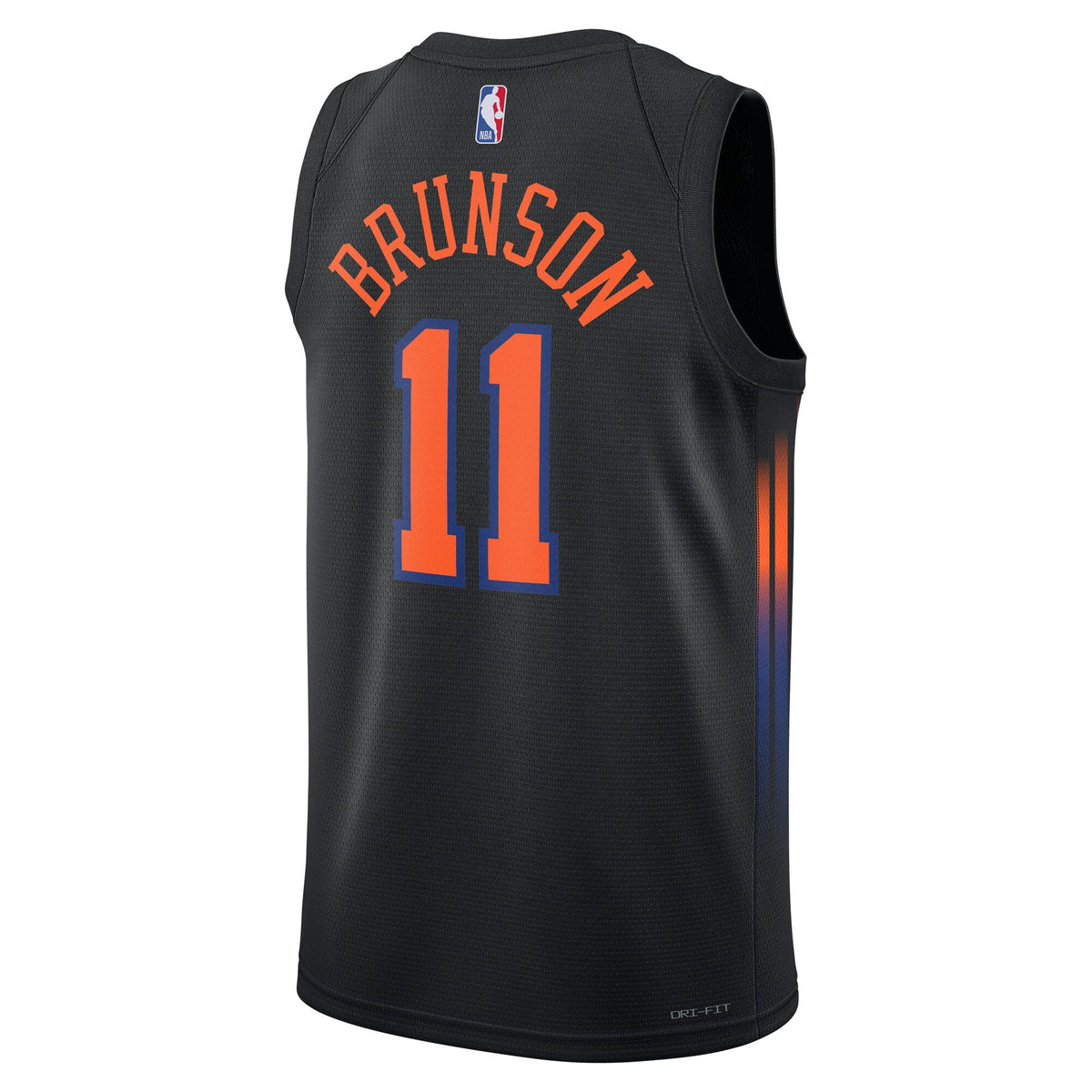 New York Knicks Statement Edition Jersey - Black - Jalen Brunson product image 4, provided for visual reference and product