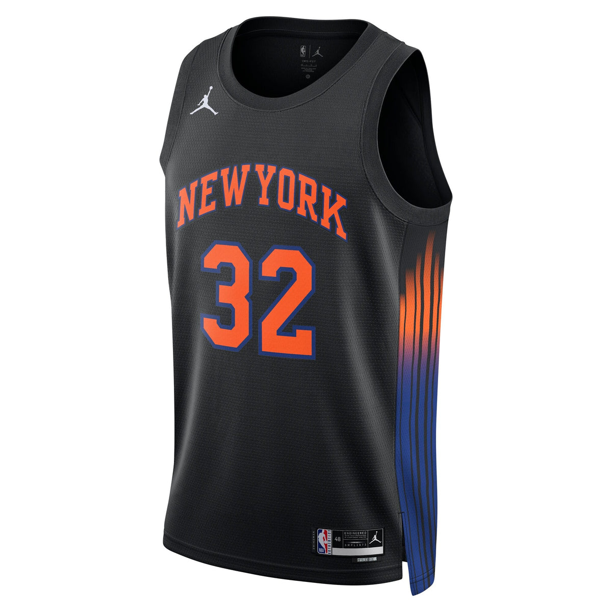 New York Knicks Statement Edition Jersey - Black - Karl-Anthony Towns product image 3, provided for visual reference and