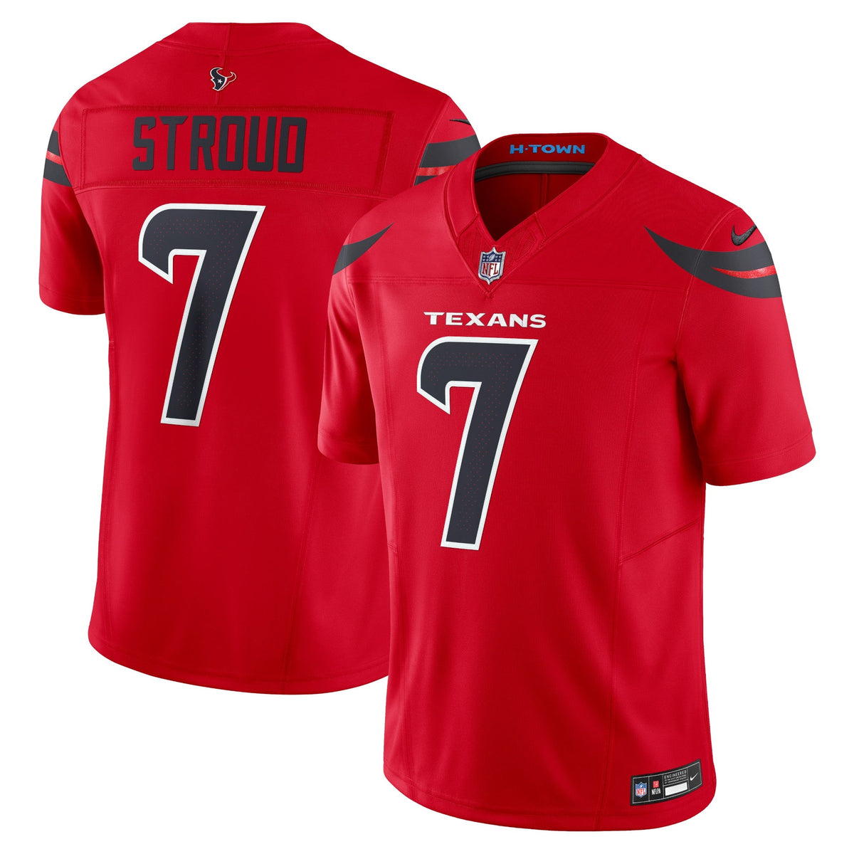 Houston Texans C.J. Stroud Red Alternate Vapor F.U.S.E. Limited Jersey product image 1, provided for visual reference and