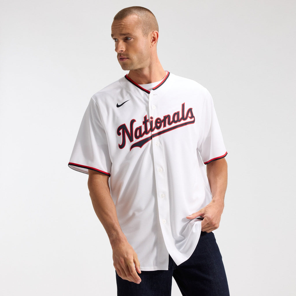 Washington Nationals CJ Abrams White Home Replica Jersey product image 3, provided for visual reference and product detail