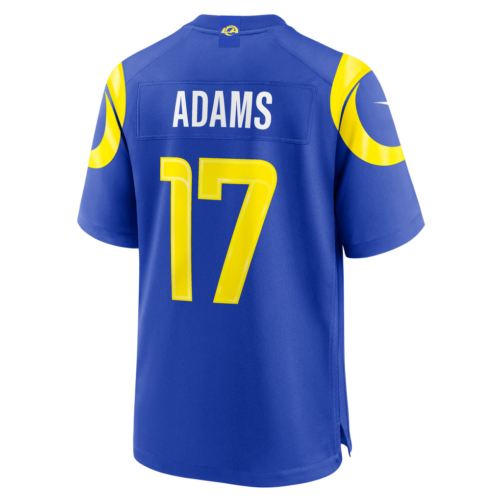 Los Angeles Rams Davante Adams Royal Team Game Player Jersey product image 3, provided for visual reference and product