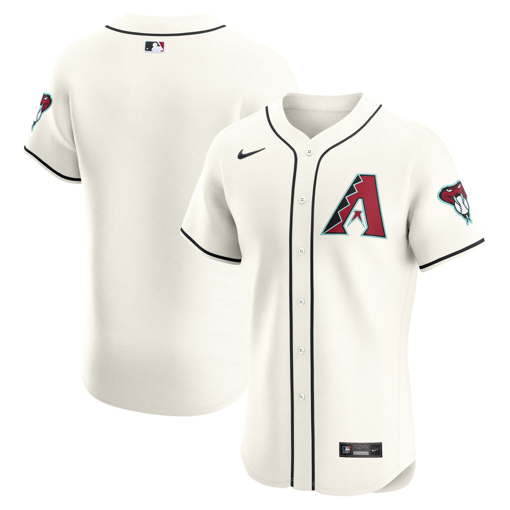 Arizona Diamondbacks Cream Elite Jersey product image 1, provided for visual reference and product detail review