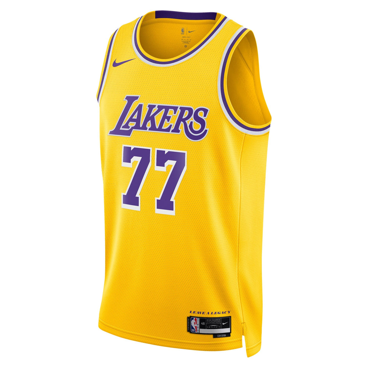 Los Angeles Lakers Icon Edition Swingman Jersey - Gold - Luka Dončić product image 3, provided for visual reference and
