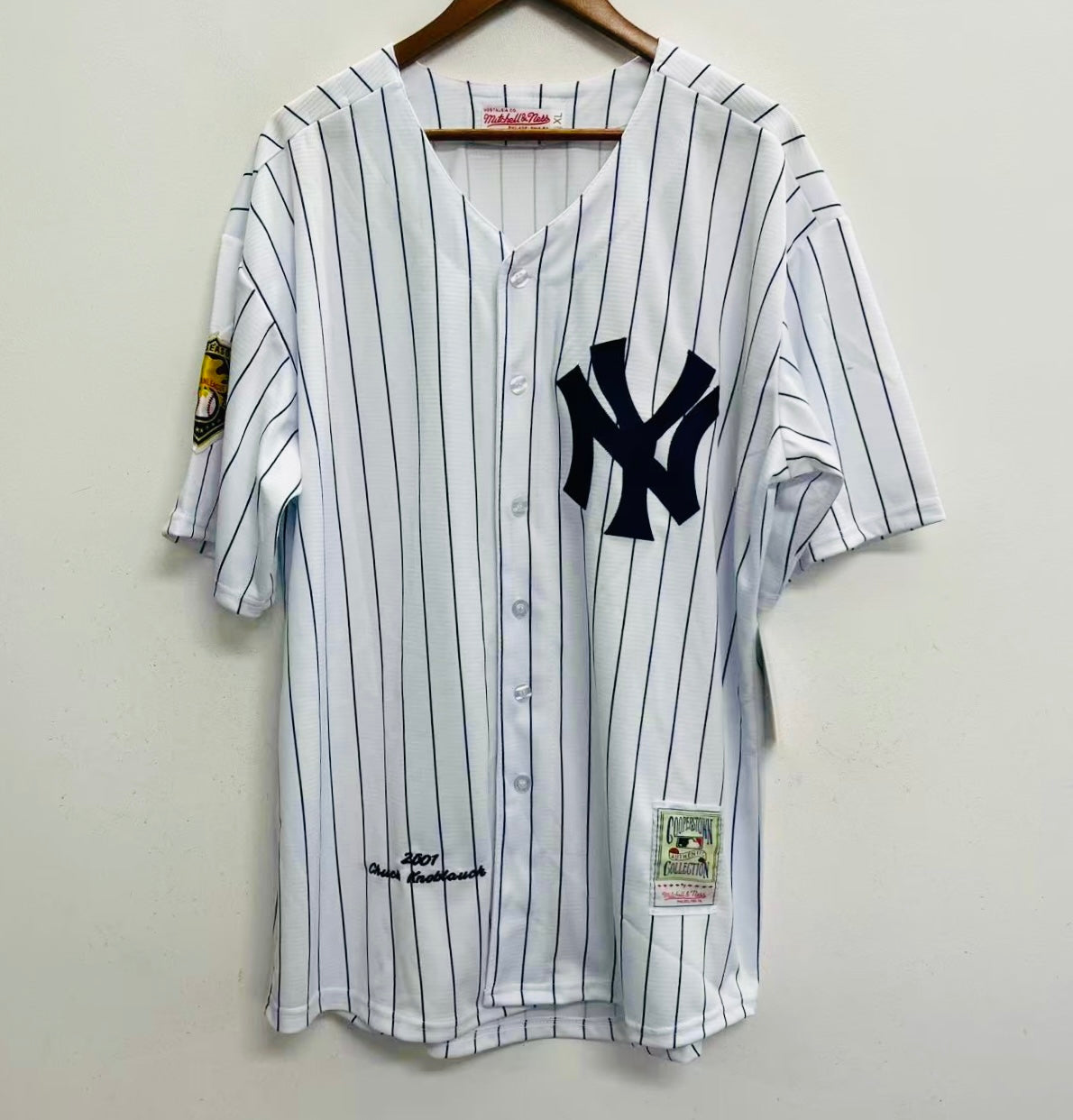 Chuck Knoblauch 2001 New York Yankees Official MLB Mitchell product image 2