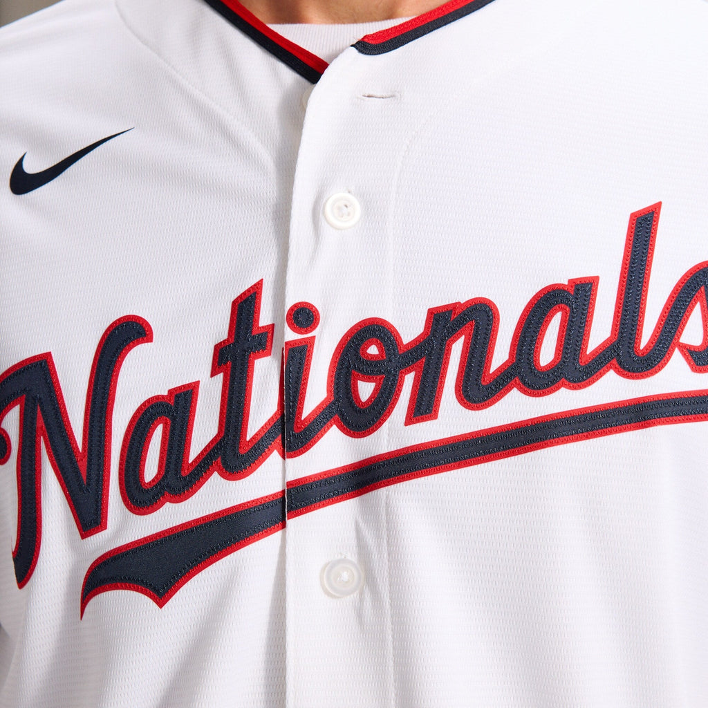 Washington Nationals CJ Abrams White Home Replica Jersey product image 12, provided for visual reference and product detail