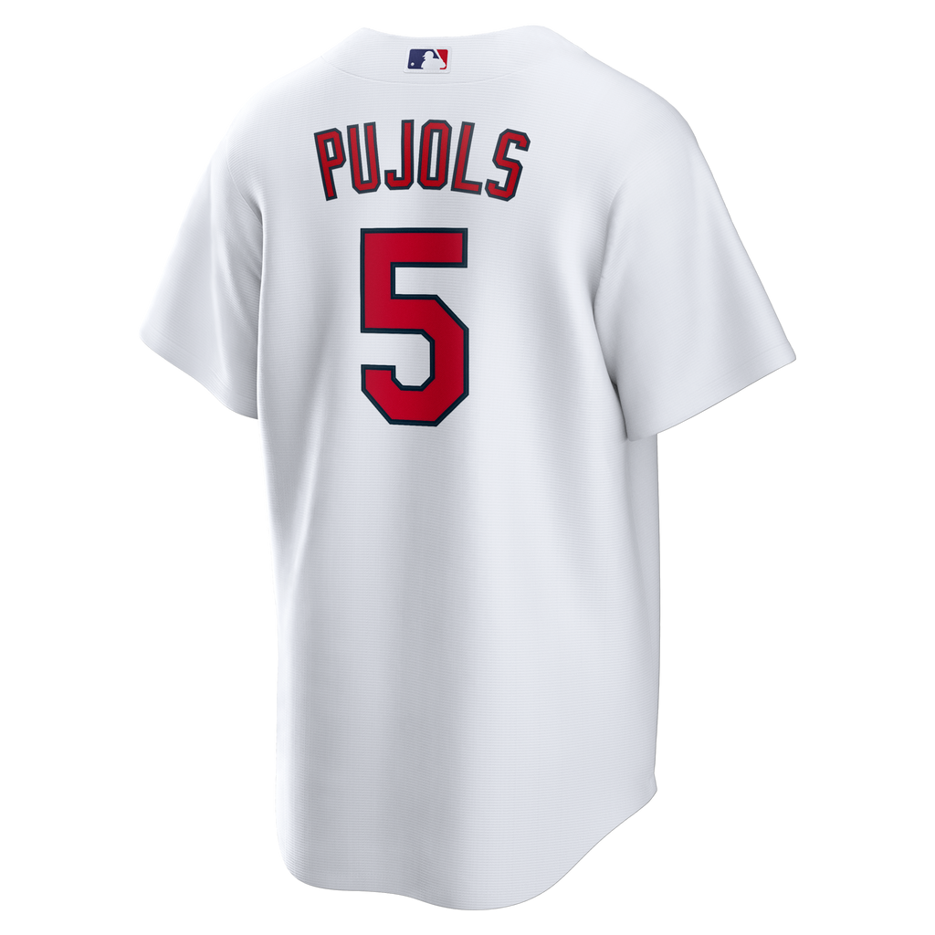 St. Louis Cardinals Albert Pujols White Home Retired Player Replica Jersey product image 4, provided for visual reference