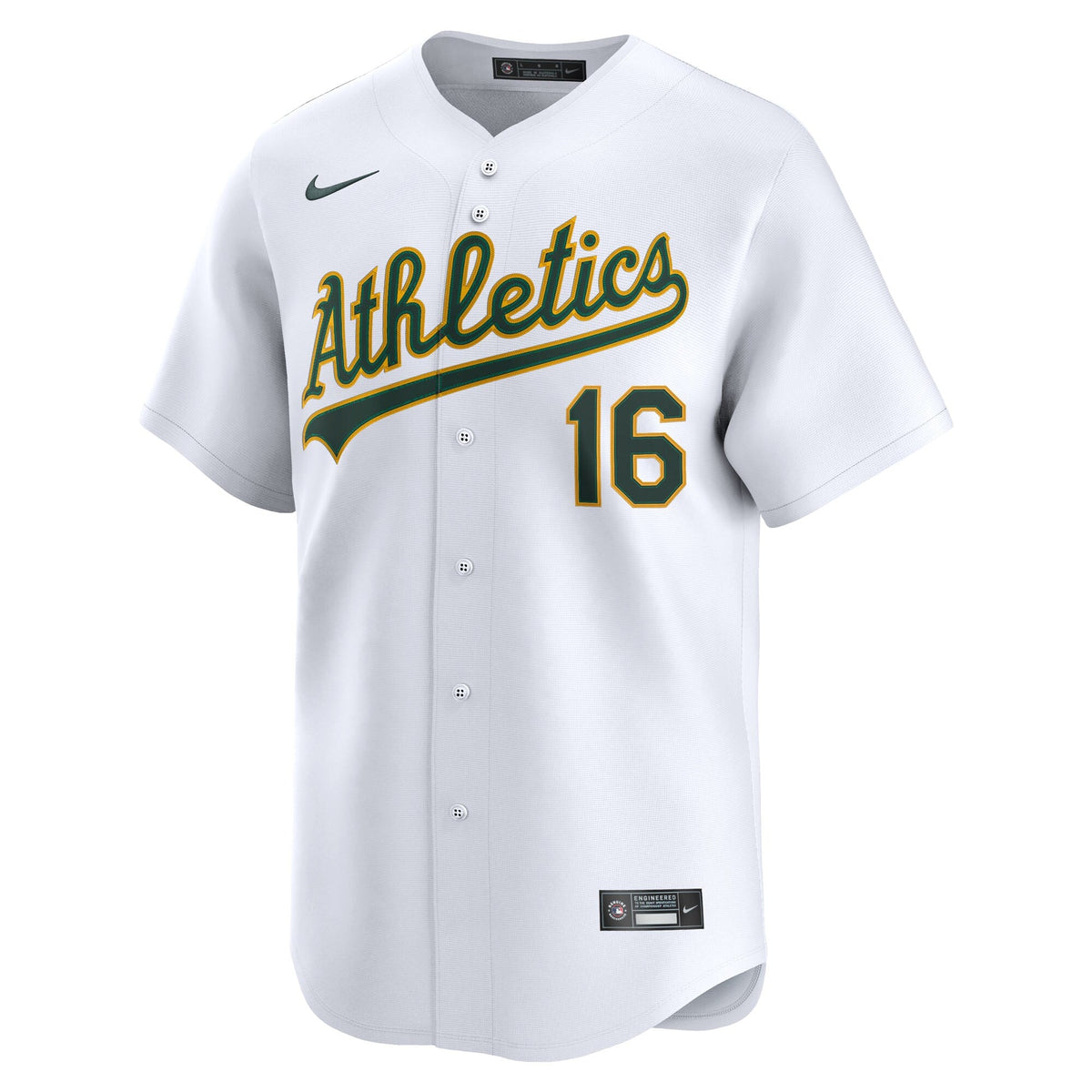 Athletics Nick Kurtz White Home Limited Player Jersey product image 3, provided for visual reference and product detail