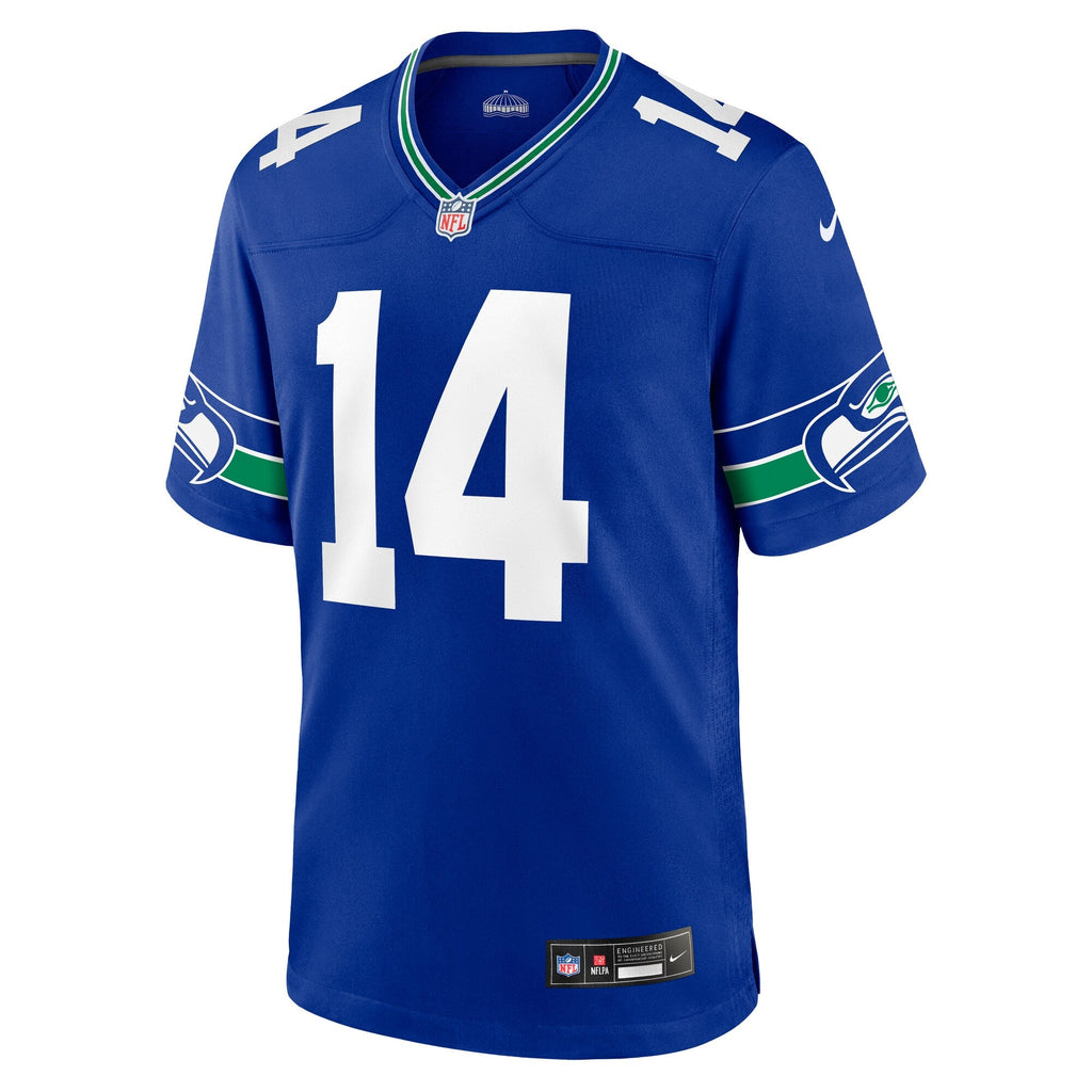 Seattle Seahawks Sam Darnold Royal Alternate Game Player Jersey product image 3, provided for visual reference and product
