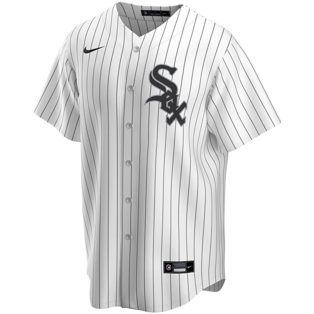 Chicago White Sox White Home Replica Custom Jersey product image 3, provided for visual reference and product detail review