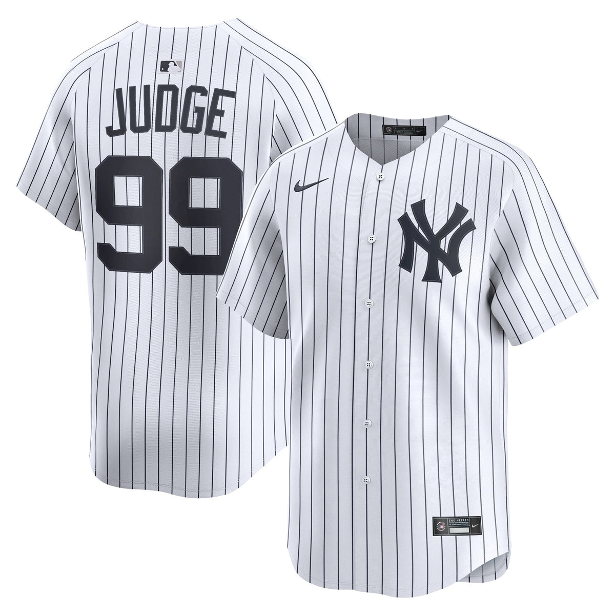 New York Yankees Aaron Judge White Home Limited Player Jersey product image 1, provided for visual reference and product