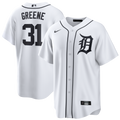 Detroit Tigers Riley Greene White Home Replica Jersey product image 1, provided for visual reference and product detail