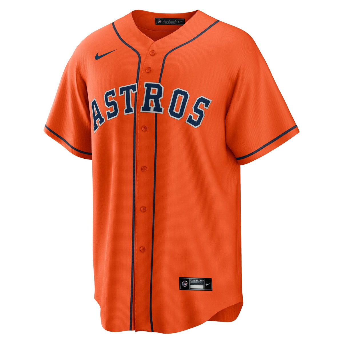 Houston Astros Yordan Álvarez Orange Alternate Replica Player Jersey product image 3, provided for visual reference and