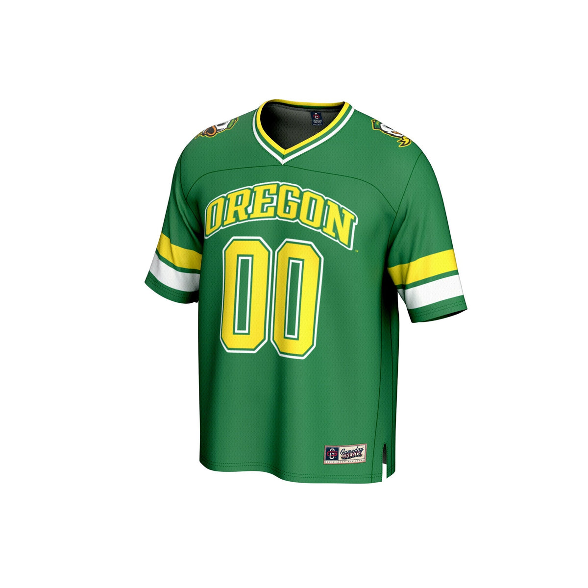 Oregon Ducks NIL Pick-A-Player Football Fashion Jersey - Green product image 3, provided for visual reference and product