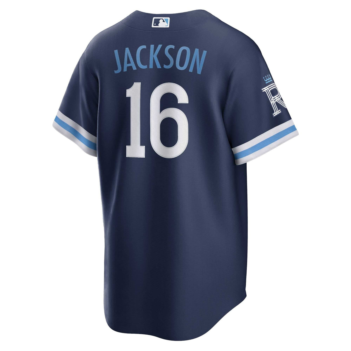 Kansas City Royals Bo Jackson Navy City Connect Replica Player Jersey product image 4, provided for visual reference and