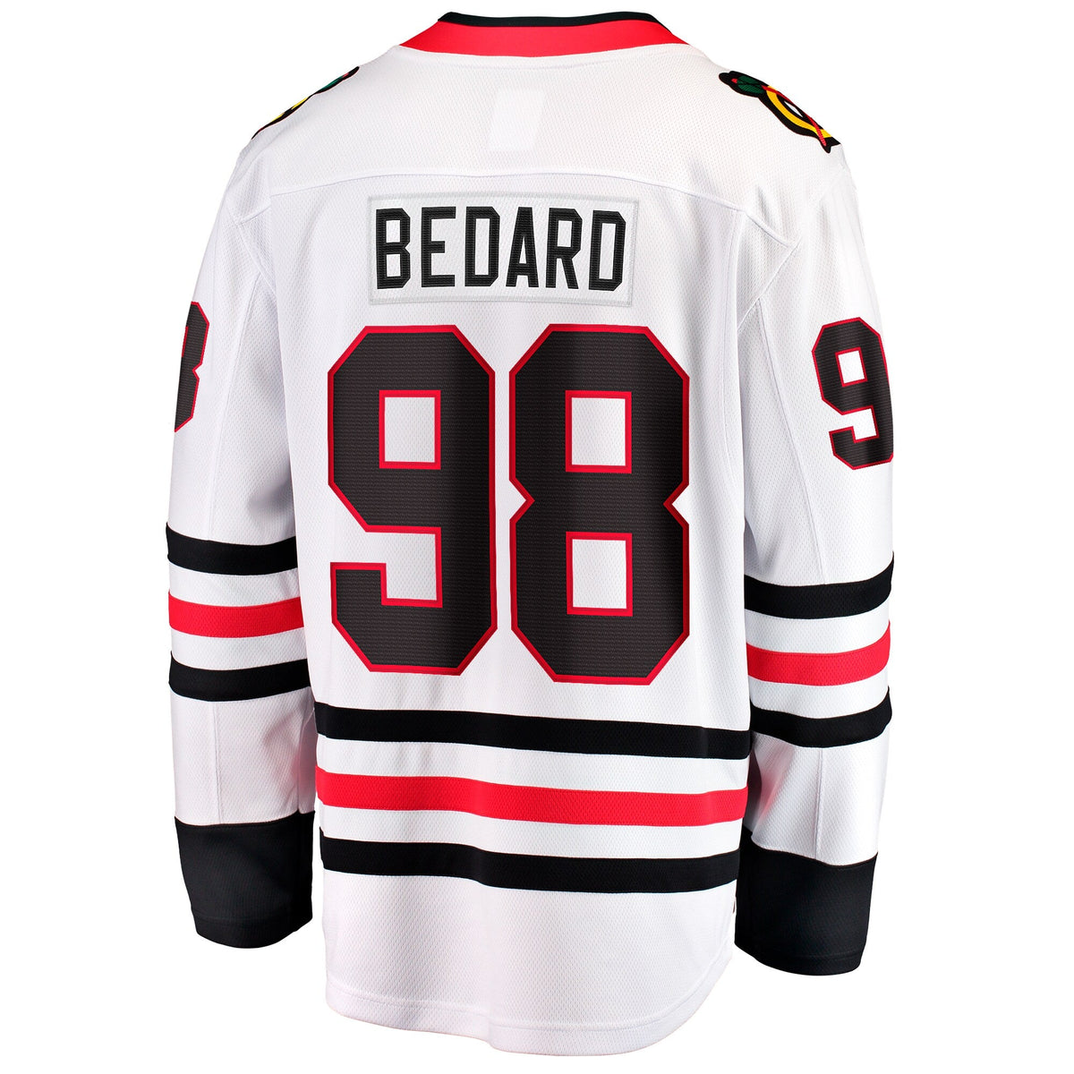 Chicago Blackhawks Connor Bedard White Away Breakaway Player Jersey product image 4, provided for visual reference and