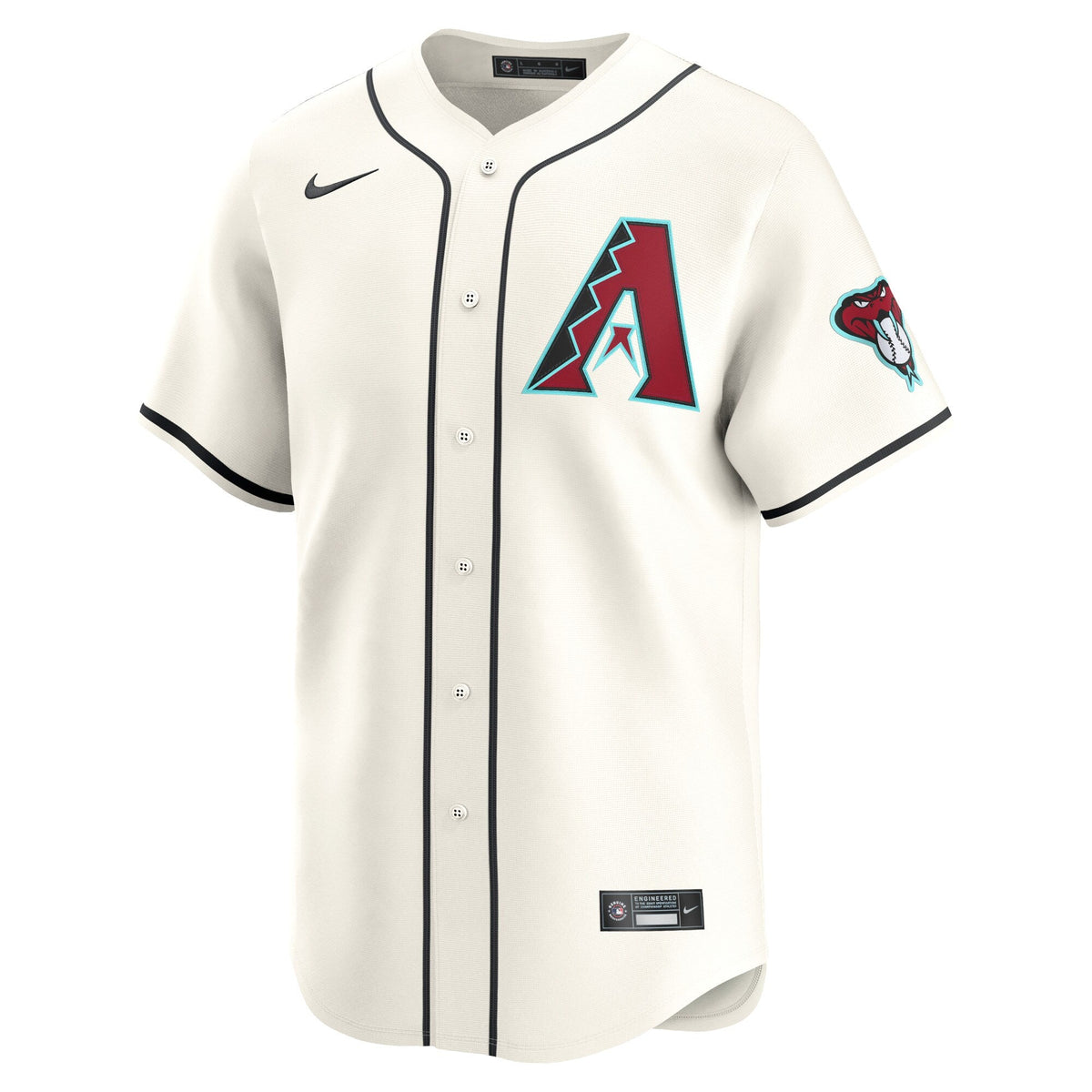 Arizona Diamondbacks Corbin Carroll White Home Limited Player Jersey product image 3, provided for visual reference and