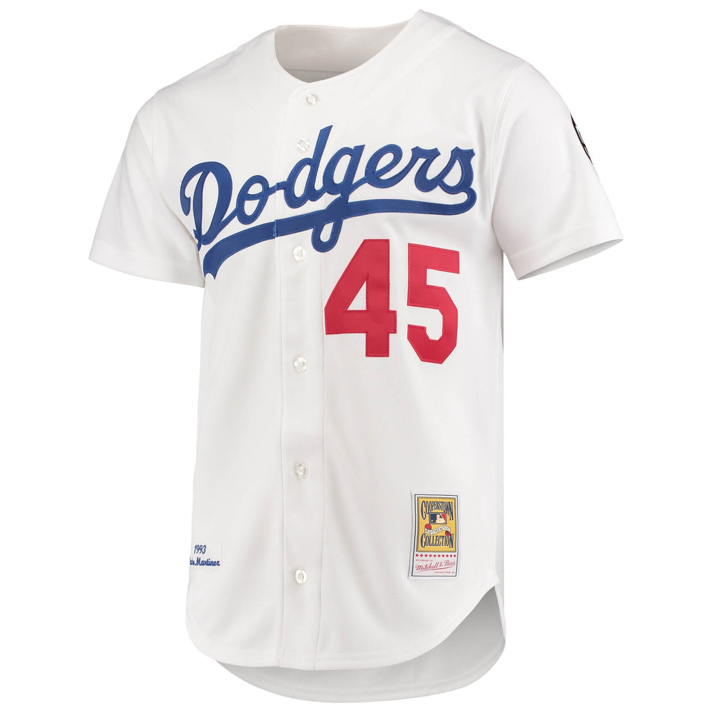 Los Angeles Dodgers Pedro Martinez White 1993 Cooperstown Collection Home Authentic Jersey product image 3, provided for