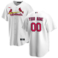 St. Louis Cardinals White Home Replica Custom Jersey product image 1, provided for visual reference and product detail review