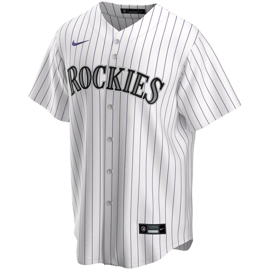 Colorado Rockies White Home Replica Custom Jersey product image 3, provided for visual reference and product detail review