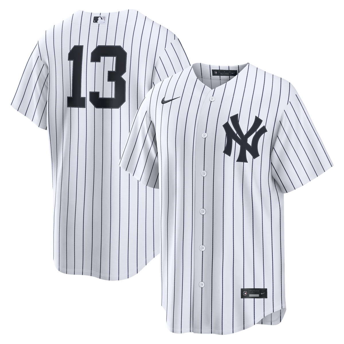 New York Yankees Jazz Chisholm Jr. White Home Replica Jersey product image 2, provided for visual reference and product