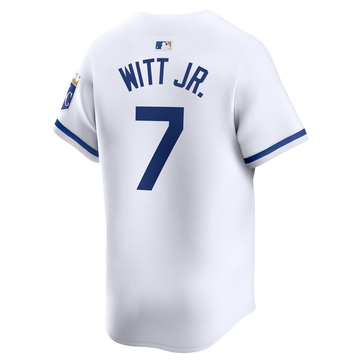 Kansas City Royals Bobby Witt Jr. White Home Limited Player Jersey product image 4, provided for visual reference and