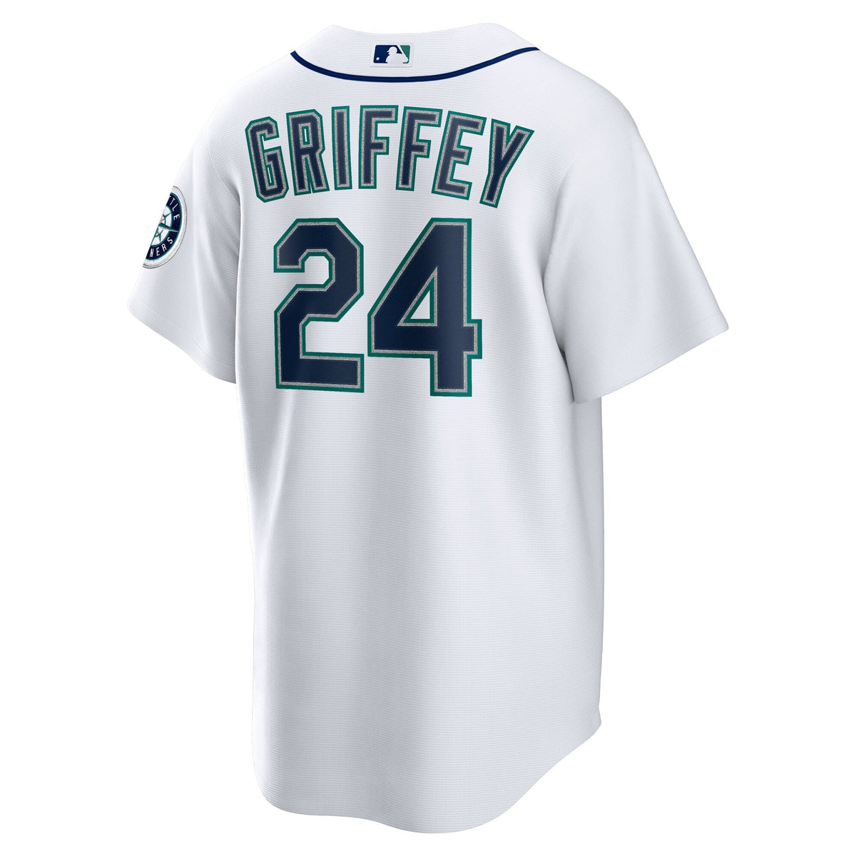 Seattle Mariners Ken Griffey Jr. White Home Replica Jersey product image 4, provided for visual reference and product detail