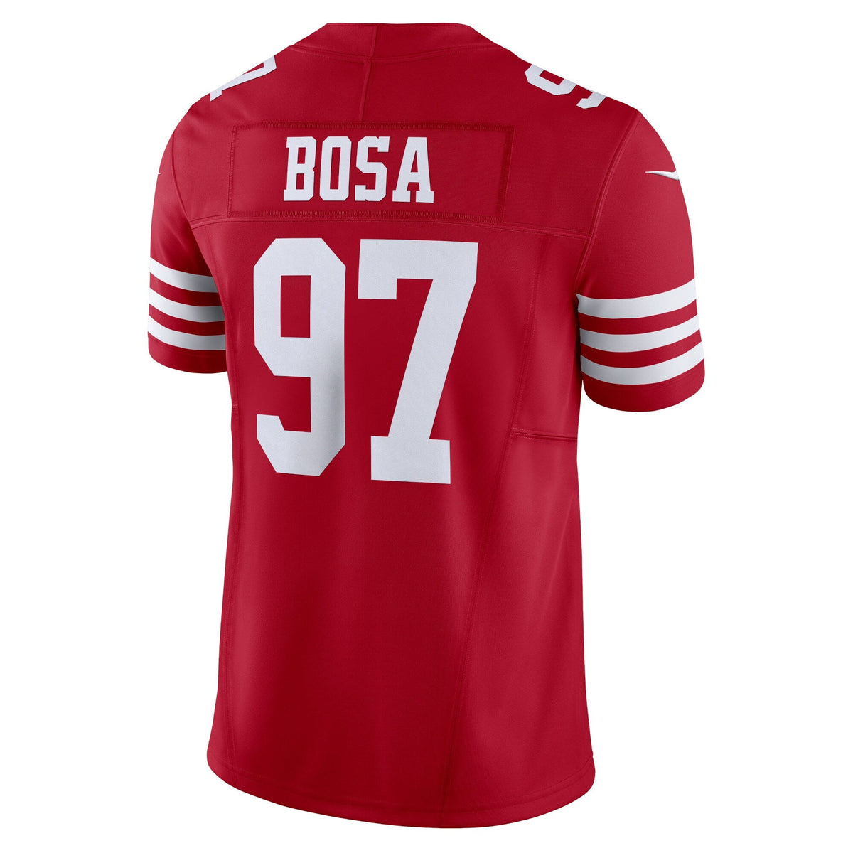 San Francisco 49ers Nick Bosa Scarlet Vapor F.U.S.E. Limited Jersey product image 4, provided for visual reference and