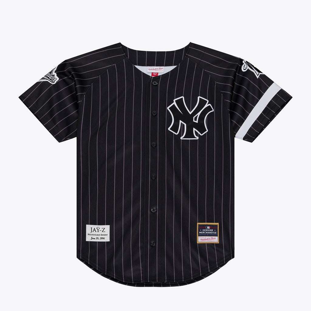 New York Yankees Jay-Z Reasonable Doubt x Black Baseball Jersey product image 2, provided for visual reference and product