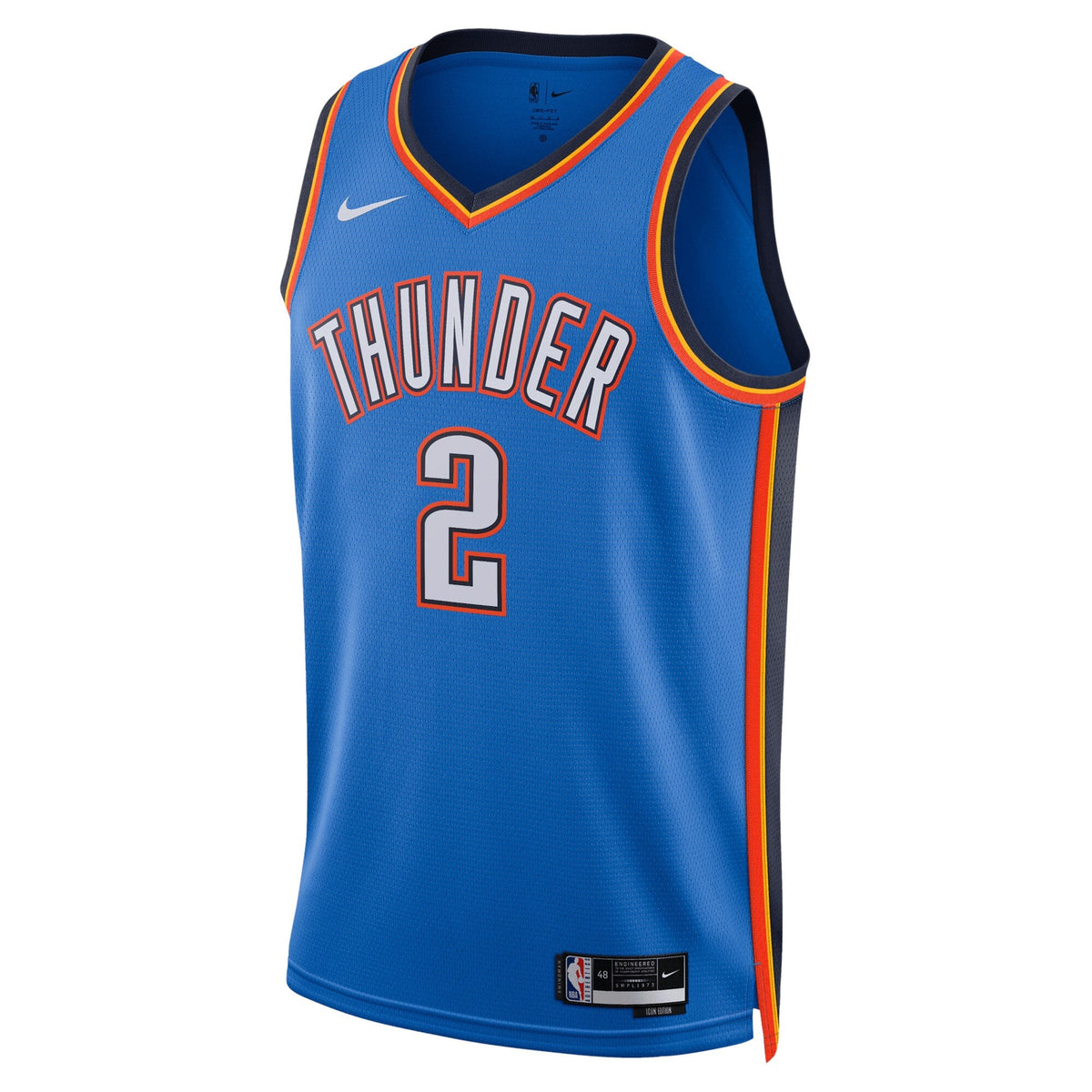 Oklahoma City Thunder Icon Edition Swingman Jersey - Blue - Shai Gilgeous-Alexander product image 2, provided for visual