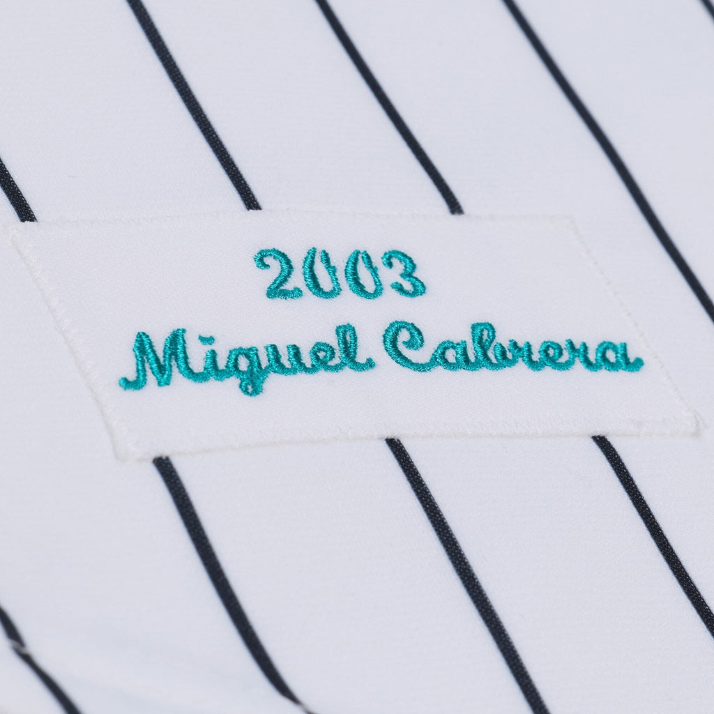 Florida Marlins Miguel Cabrera White 2003 Cooperstown Collection Authentic Jersey product image 8, provided for visual