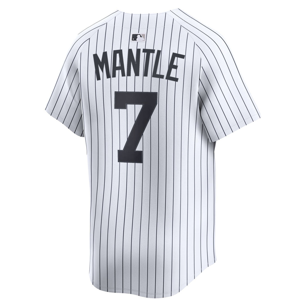 New York Yankees Mickey Mantle White Home Limited Player Jersey product image 4, provided for visual reference and product