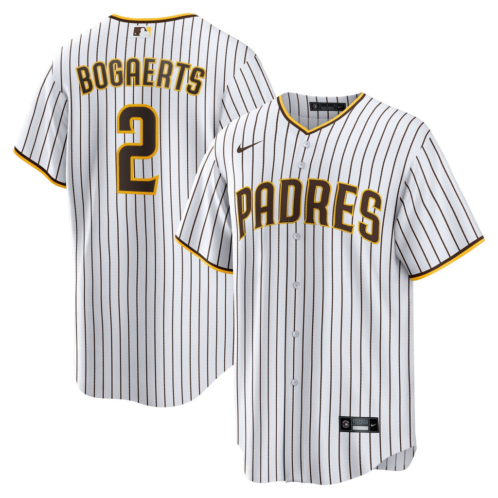 San Diego Padres Xander Bogaerts White/Brown Home Official Replica Player Jersey product image 1, provided for visual