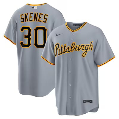 Paul Skenes YOUTH KIDS Pittsburgh Pirates Nike Jersey gray product image 1