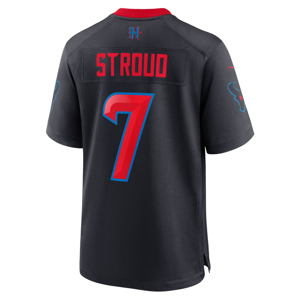 Houston Texans C.J. Stroud Navy 2nd Alternate Game Jersey product image 4, provided for visual reference and product detail