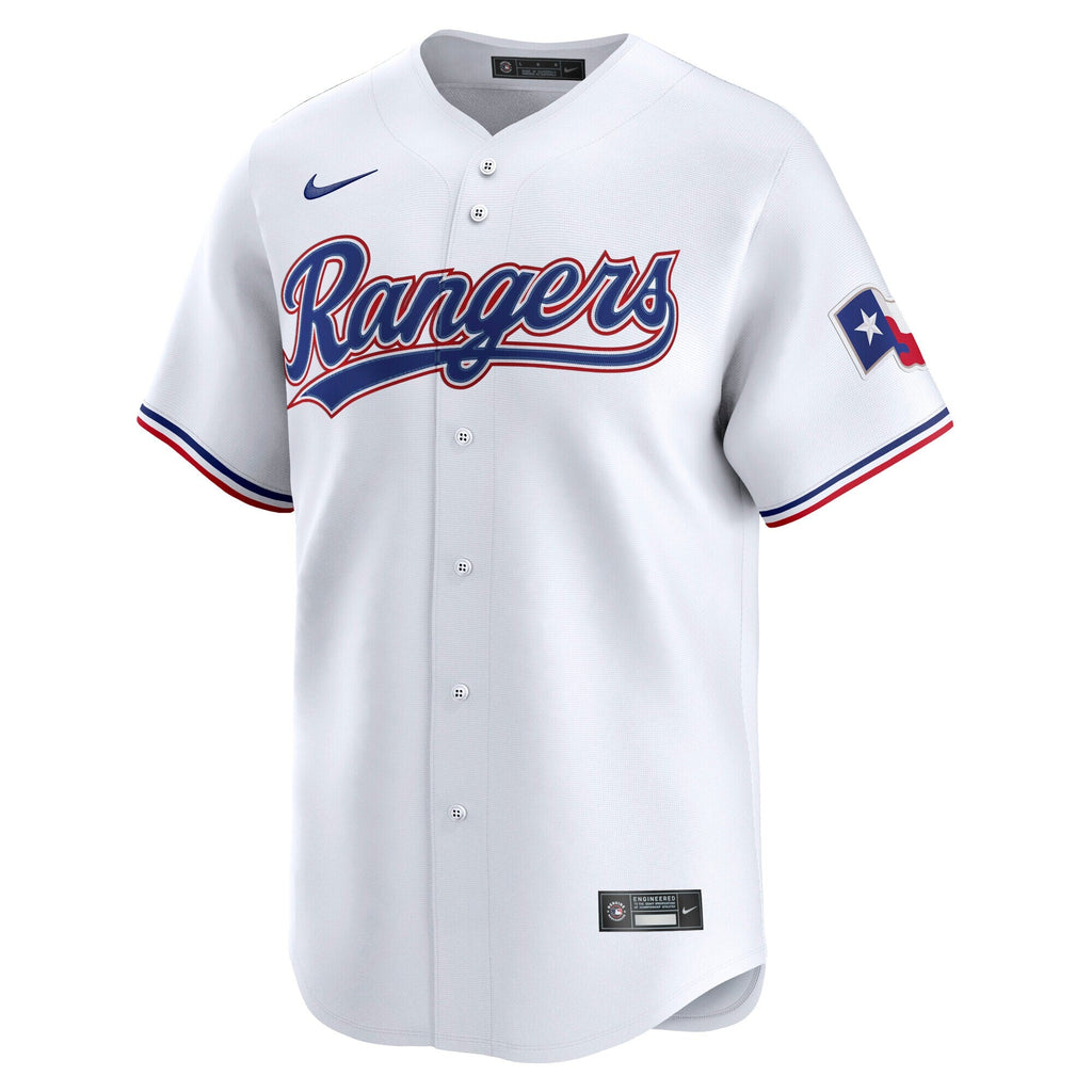 Texas Rangers Wyatt Langford White Home Limited Player Jersey product image 3, provided for visual reference and product
