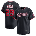 Washington Nationals James Wood Navy Alternate Limited Player Jersey product image 1, provided for visual reference and