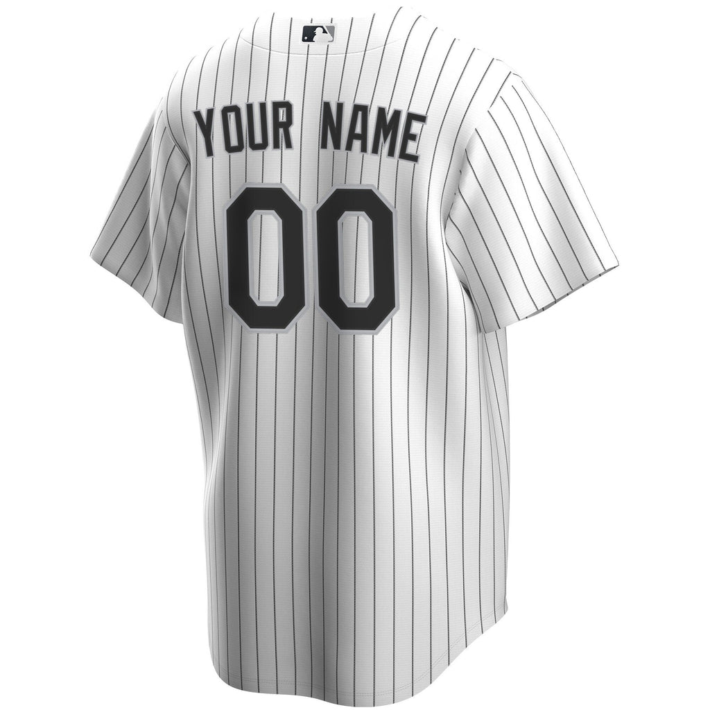 Chicago White Sox White Home Replica Custom Jersey product image 4, provided for visual reference and product detail review