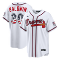 Fourth of July Atlanta Braves Drake Baldwin White USA 250 Stadium Jersey product image 1, provided for visual reference and