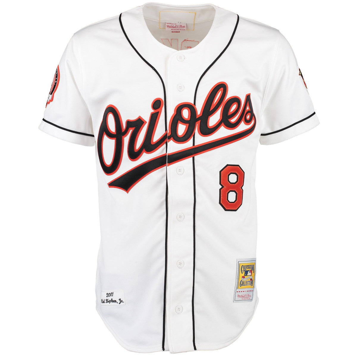 Baltimore Orioles Cal Ripken White Home Authentic Jersey product image 3, provided for visual reference and product detail