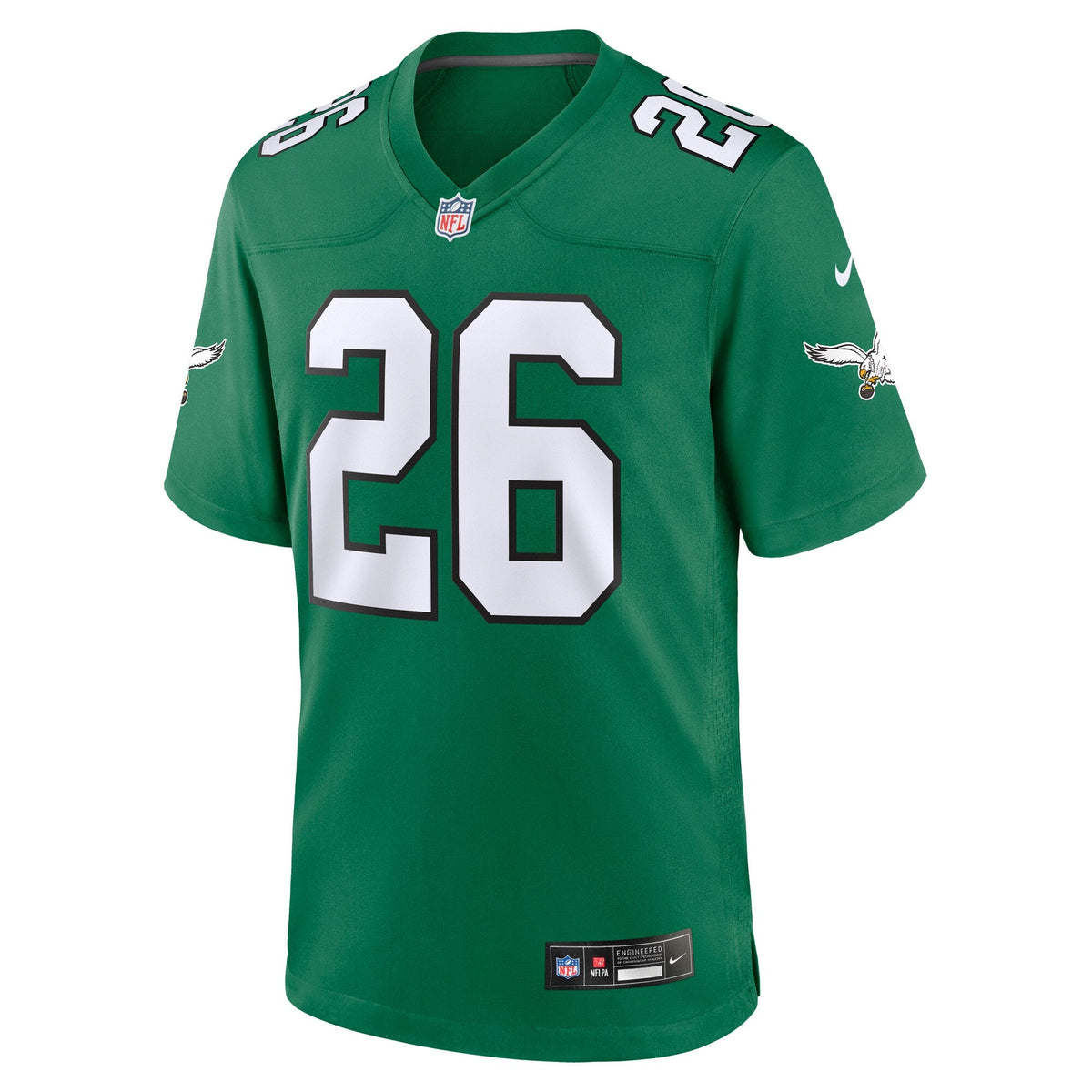 Philadelphia Eagles Saquon Barkley Kelly Green Alternate Game Jersey product image 3, provided for visual reference and