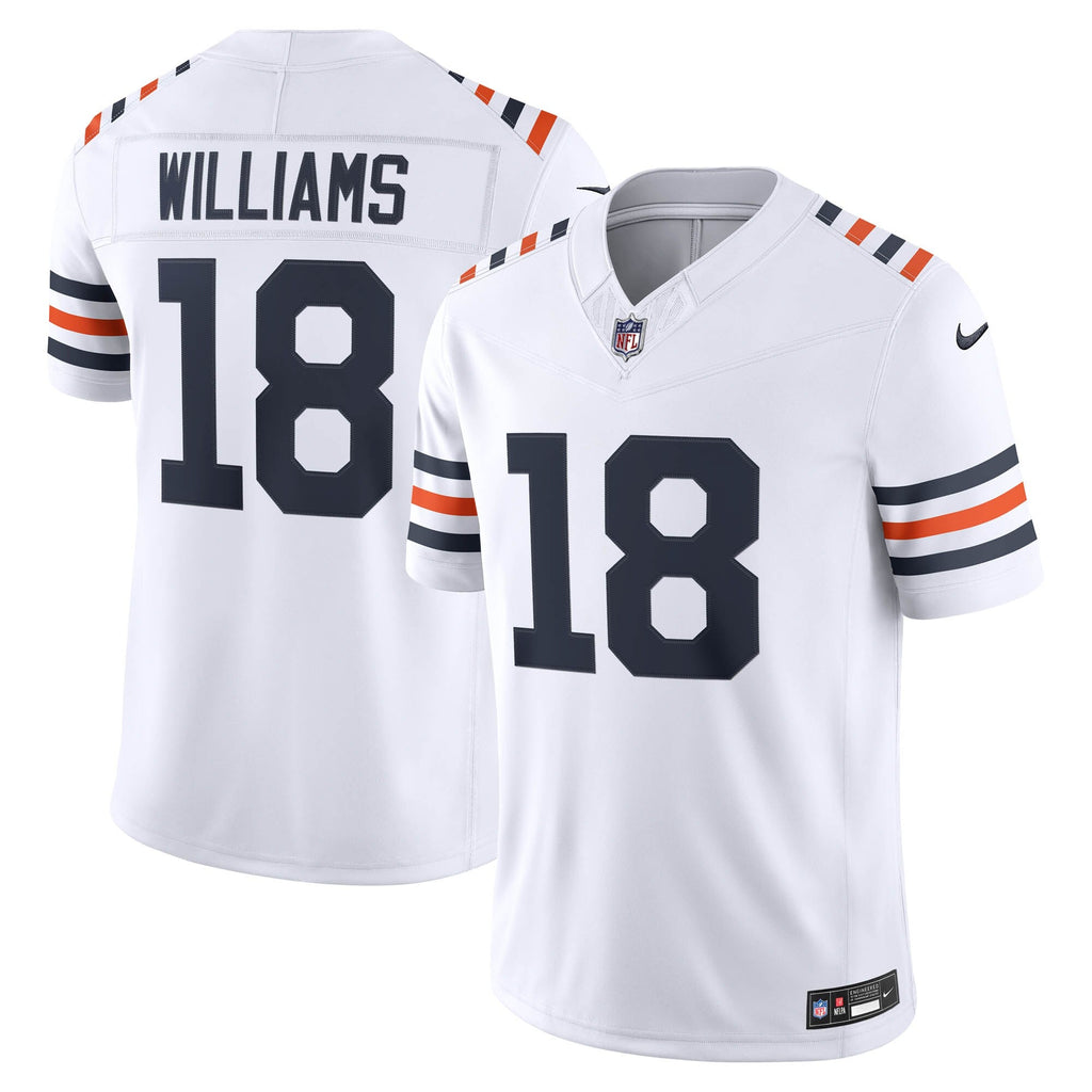 Chicago Bears Caleb Williams White Alternate Vapor F.U.S.E. Stitched Limited Jersey product image 2, provided for visual