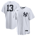 New York Yankees Jazz Chisholm Jr. White Home Replica Jersey product image 1, provided for visual reference and product