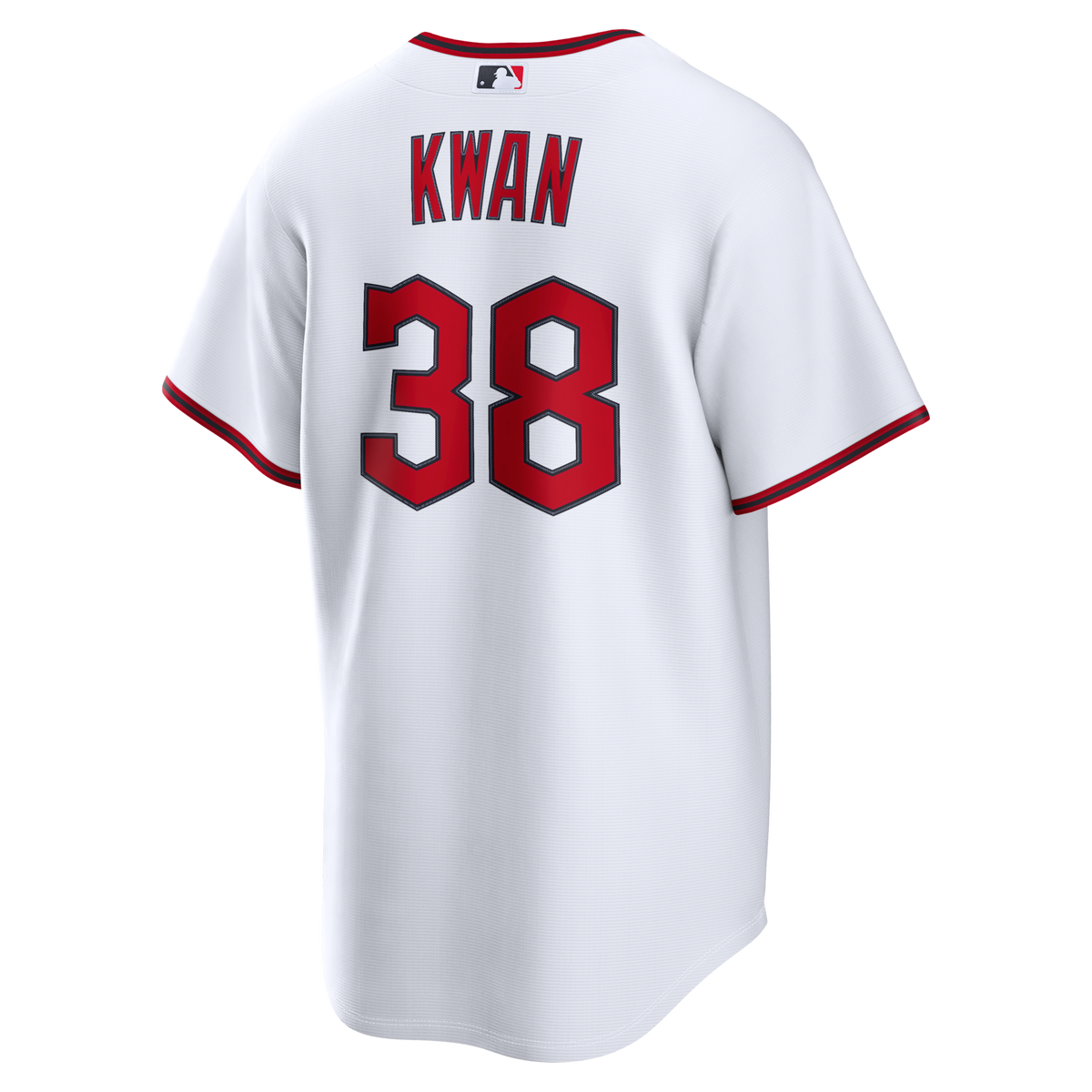 Cleveland Guardians Steven Kwan White Home Replica Jersey product image 4, provided for visual reference and product detail