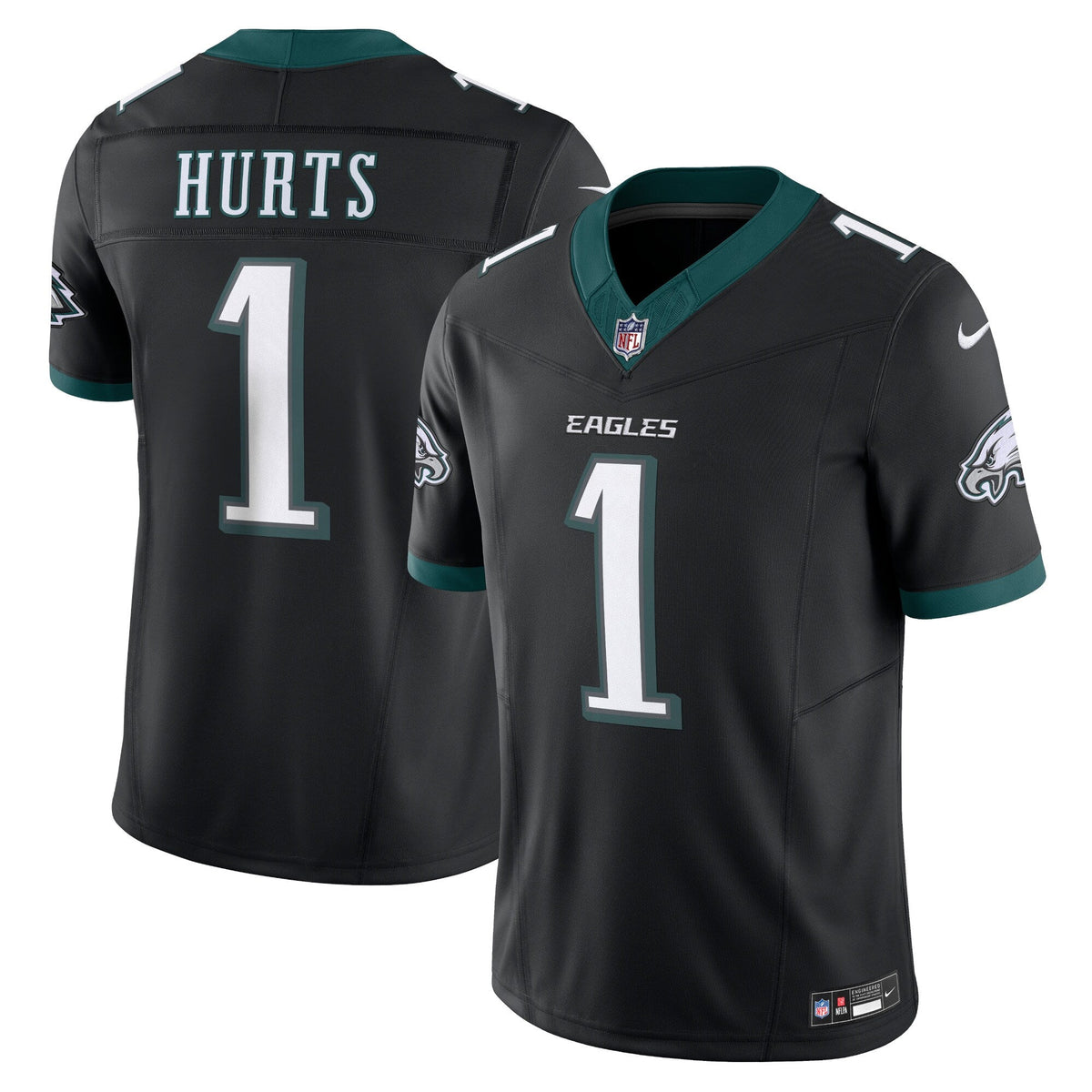 Philadelphia Eagles Jalen Hurts Black Alternate Vapor F.U.S.E. Limited Jersey product image 2, provided for visual reference