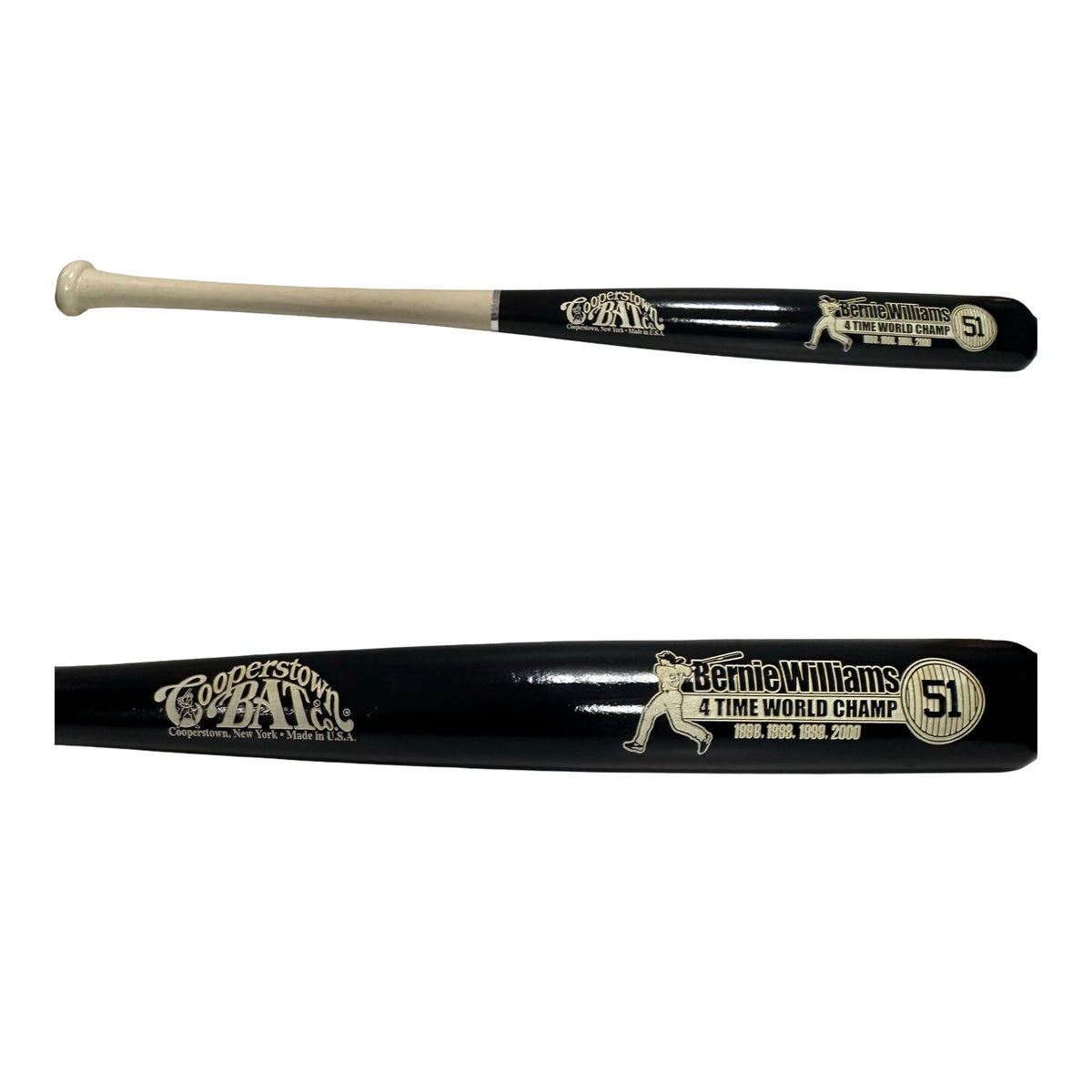 Bernie Williams New York Yankees Unsigned Cooperstown Bat White Handel product image 1, provided for visual reference and