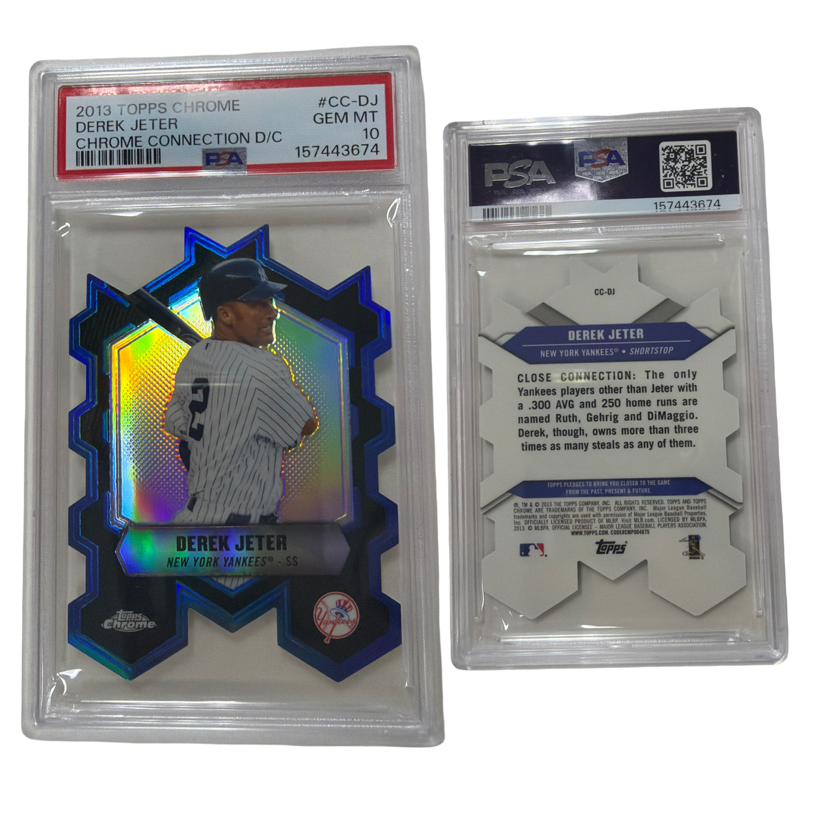 2013 Topps Chrome - Chrome Connections Die-Cuts Derek Jeter #CC-DJ PSA 10! product image 1, provided for visual reference