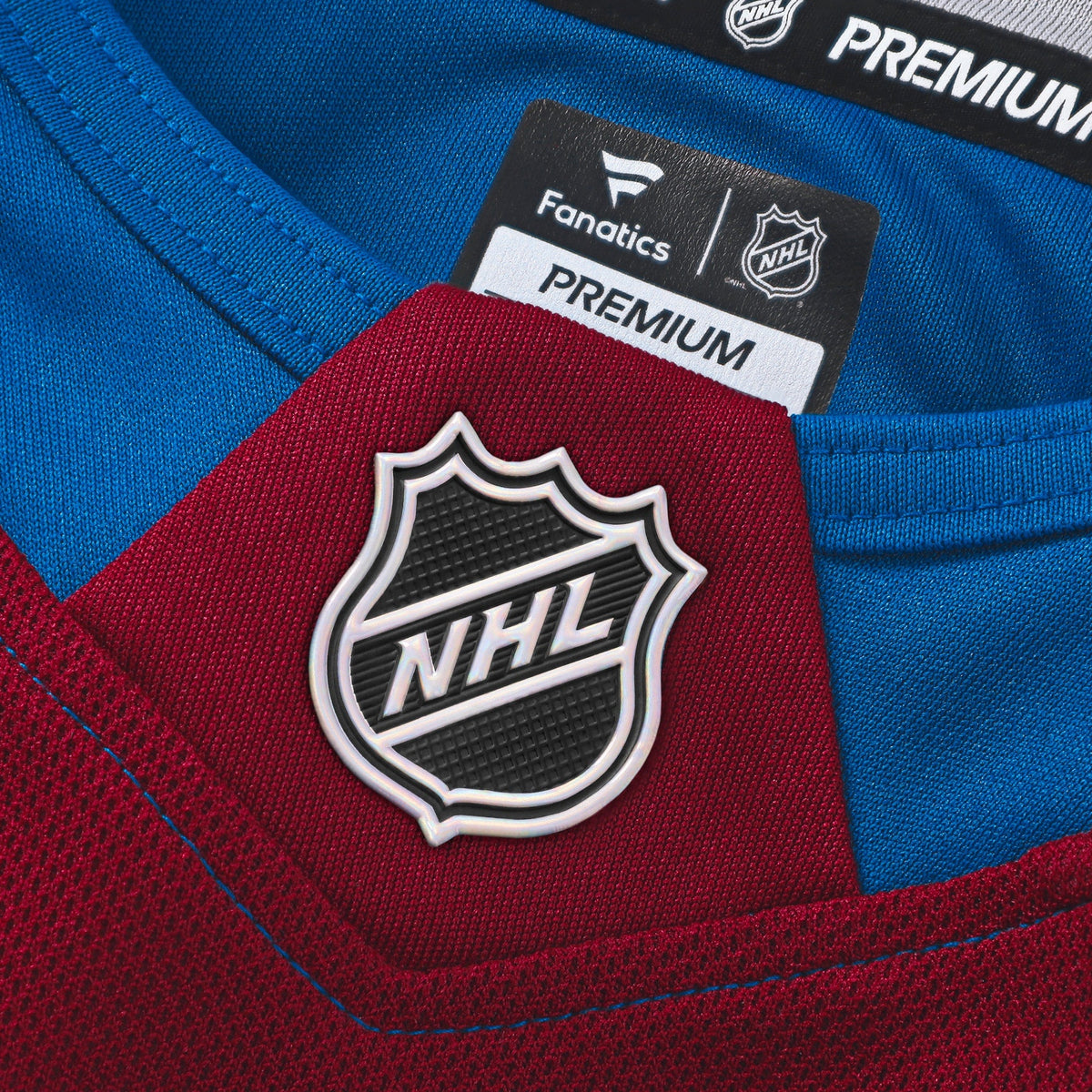Colorado Avalanche Nathan MacKinnon Burgundy Home Premium Jersey product image 6, provided for visual reference and product