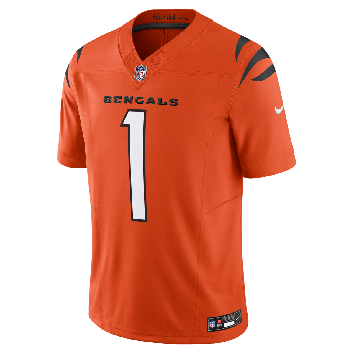 Cincinnati Bengals Ja'Marr Chase Orange Vapor F.U.S.E. Limited Jersey product image 2, provided for visual reference and